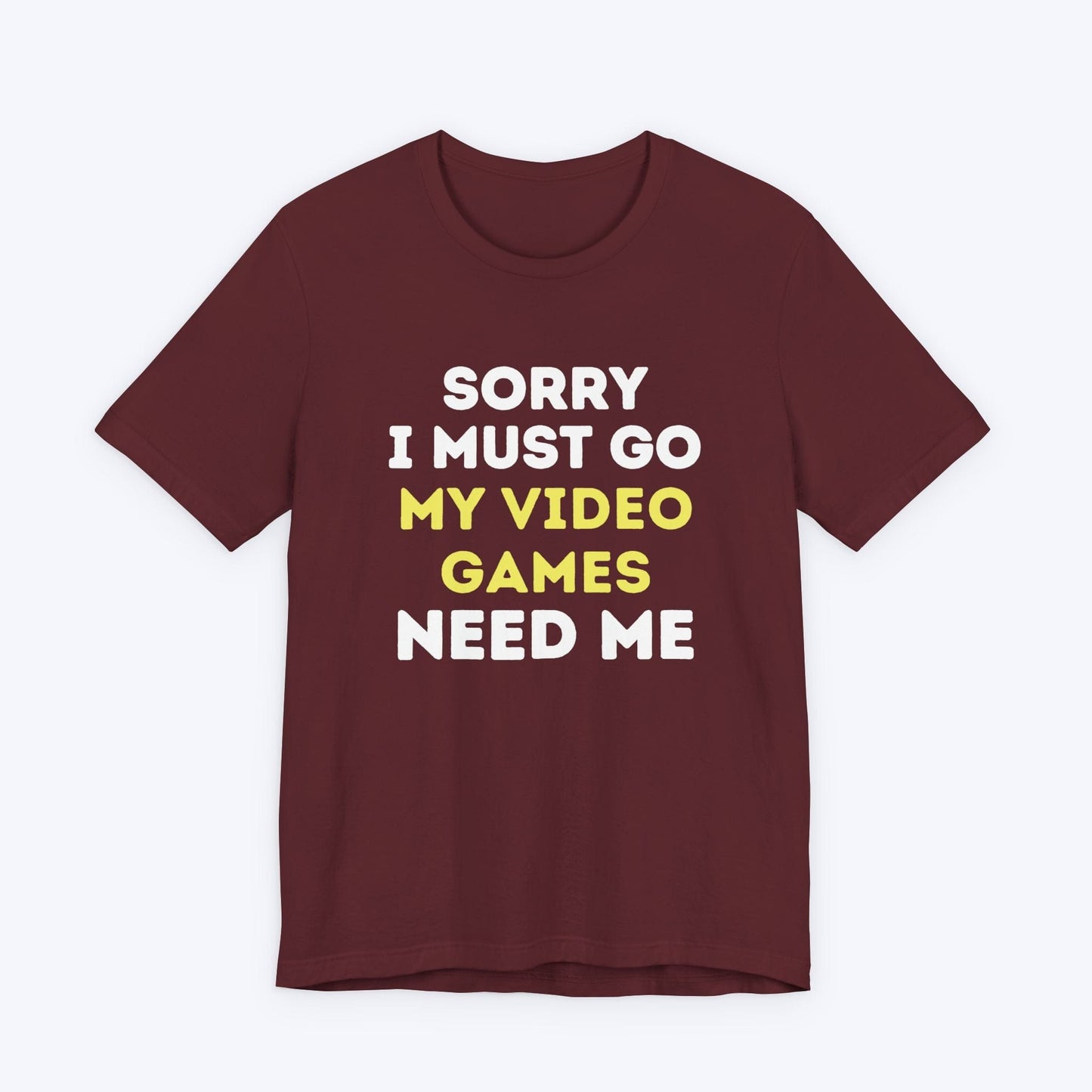 T-Shirt Maroon / S I Must Go (Video Games) T-shirt