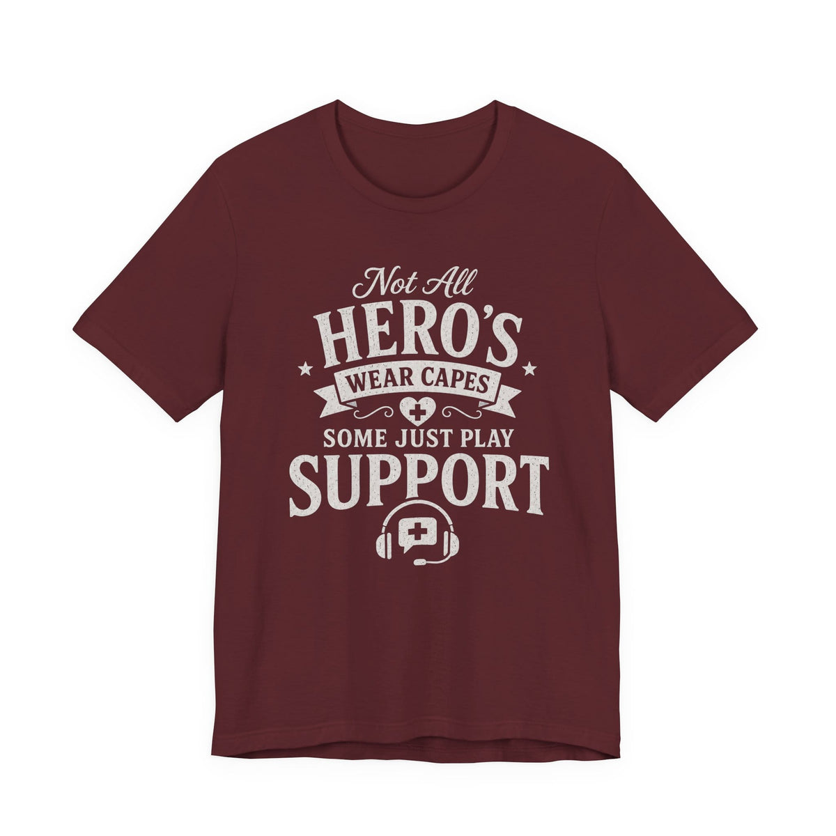 T-Shirt Maroon / S I Play Support T-shirt