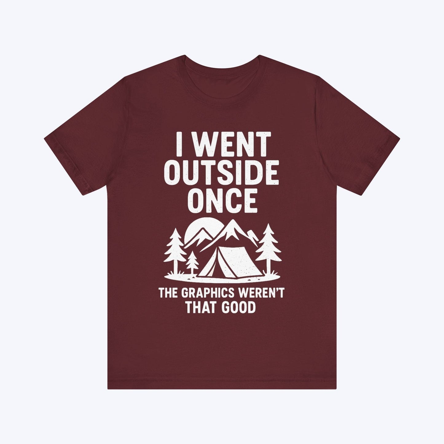 T-Shirt Maroon / S Lag Outside – Retro Gamer T-shirt