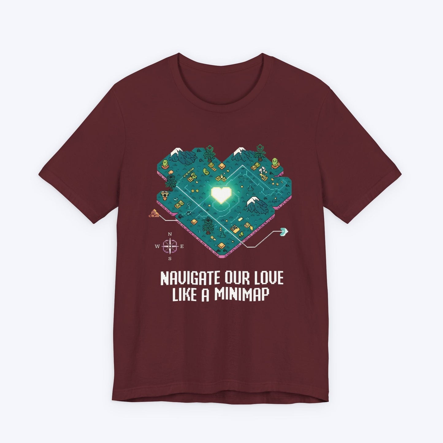 T-Shirt Maroon / S Love Navigator T-shirt