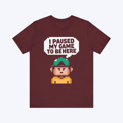 T-Shirt Maroon / S My Game is Waiting T-shirt