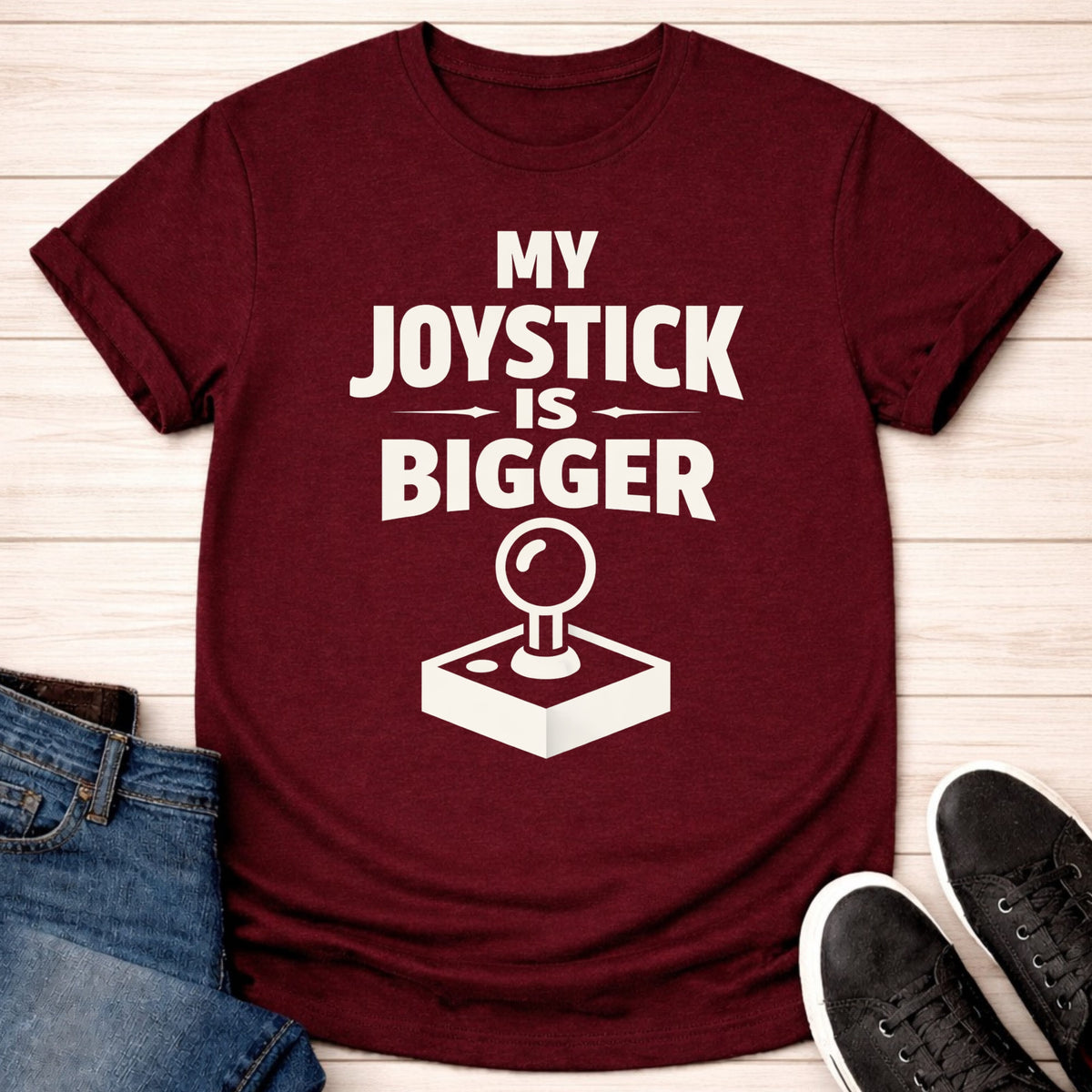 T-Shirt Maroon / S My Joystick is BIGGER T-shirt