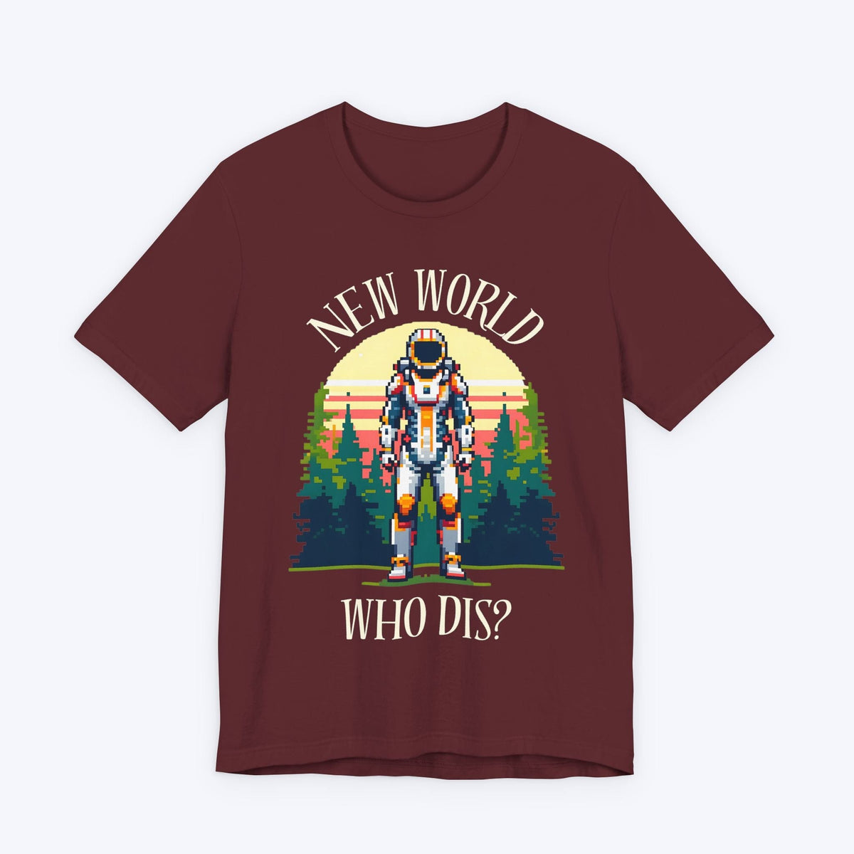 T-Shirt Maroon / S New World Who Dis T-shirt