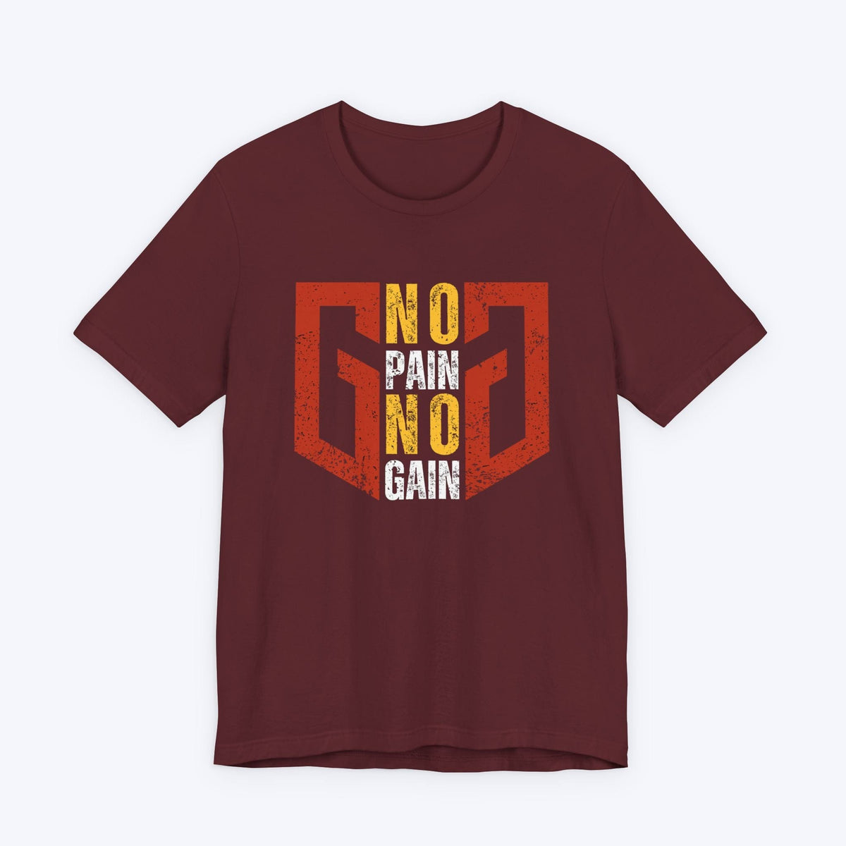 T-Shirt Maroon / S No Pain, No Gain "GG" T-shirt
