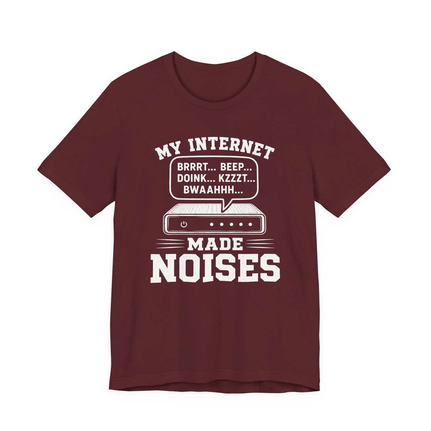 T-Shirt Maroon / S Noisy Internet T-shirt
