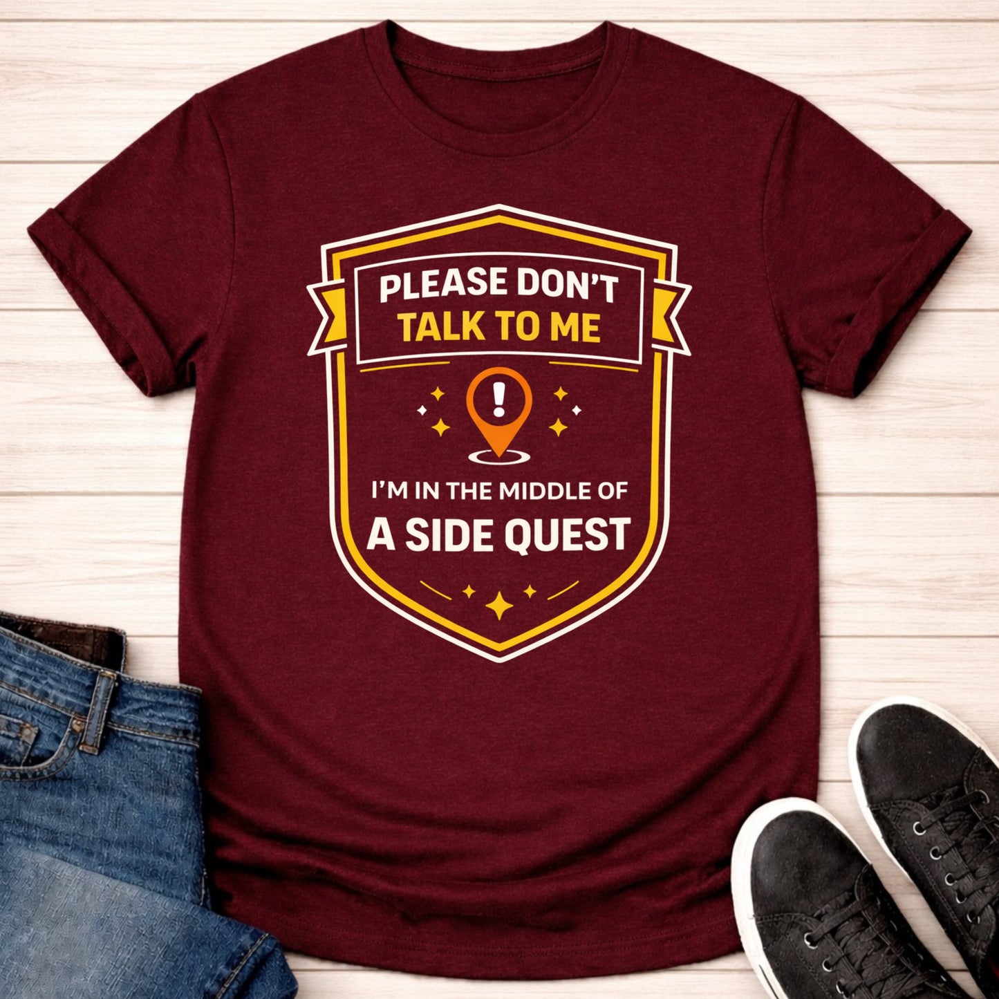 T-Shirt Maroon / S Not Now T-shirt