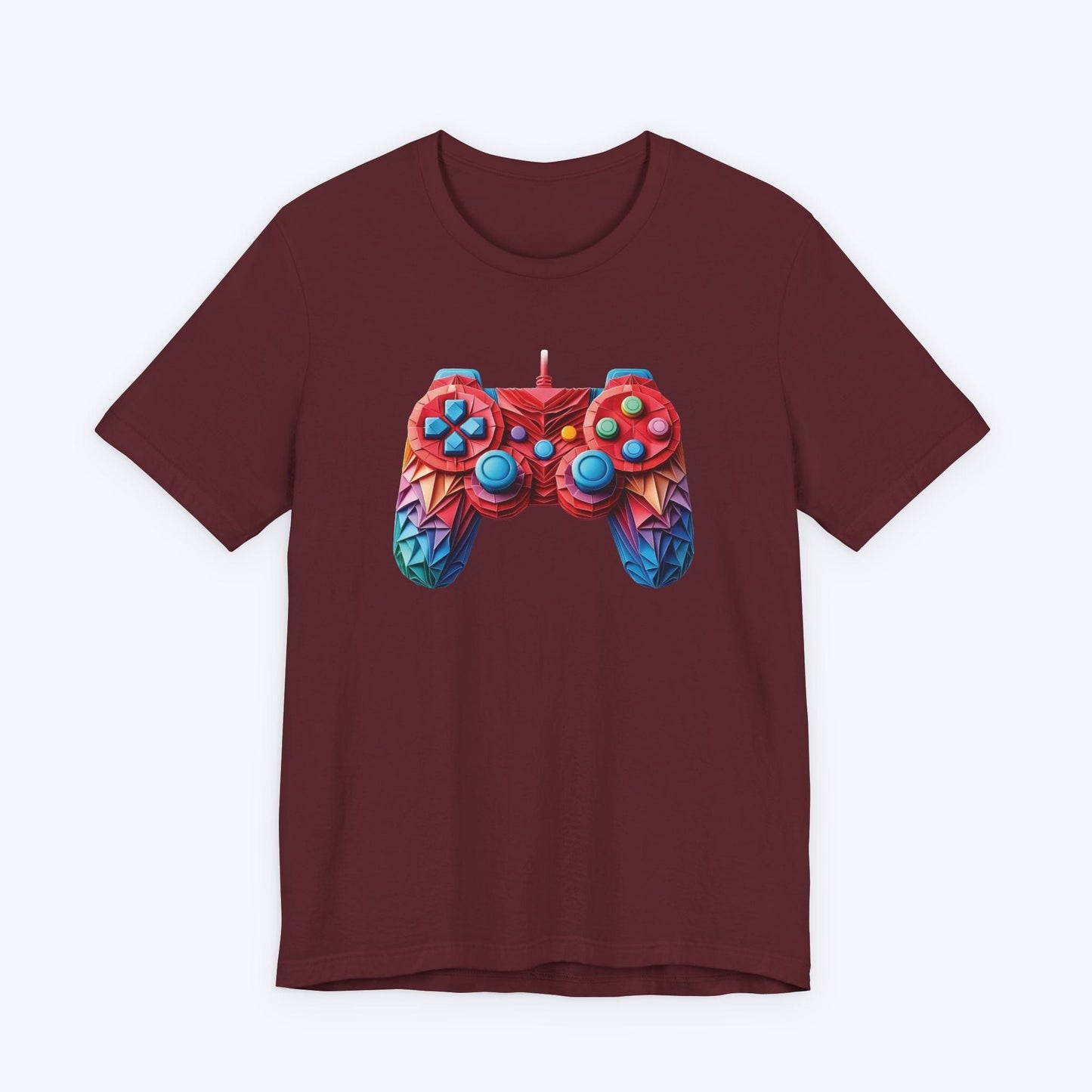 T-Shirt Maroon / S Origami Dragon Controller T-shirt