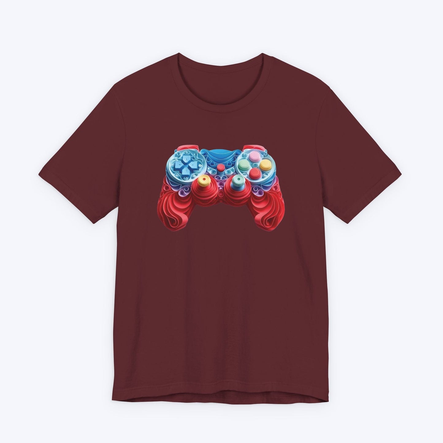 T-Shirt Maroon / S Origami Fusion Gamer T-shirt