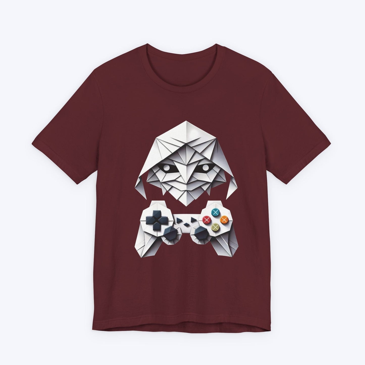 T-Shirt Maroon / S Paper Face Gamer T-shirt