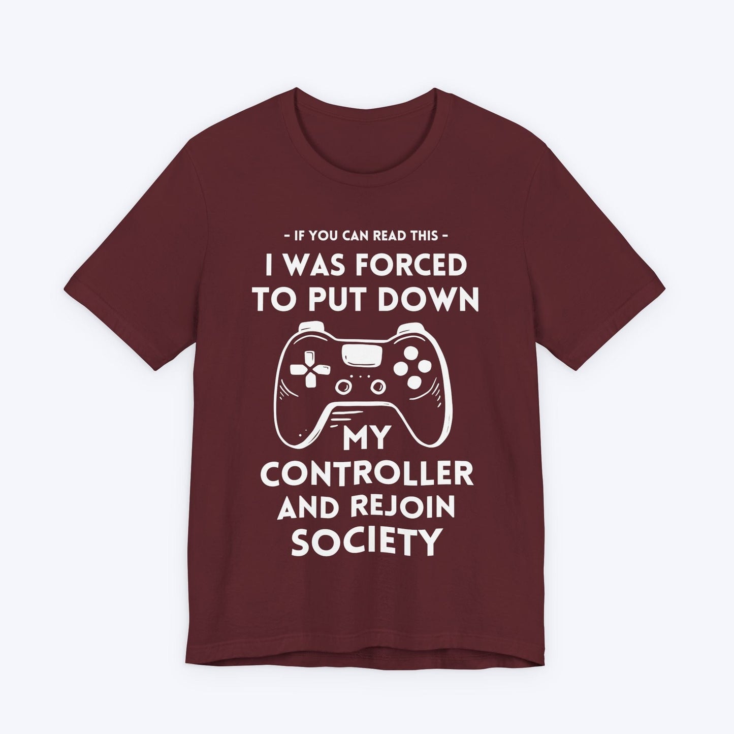T-Shirt Maroon / S Pause Game, Enter World T-shirt