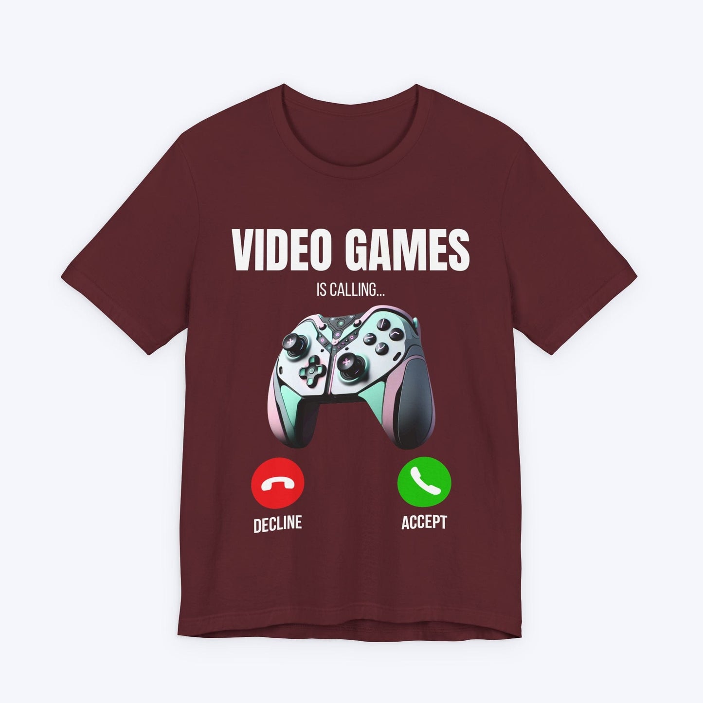 T-Shirt Maroon / S Pause Reality, Play Games T-shirt