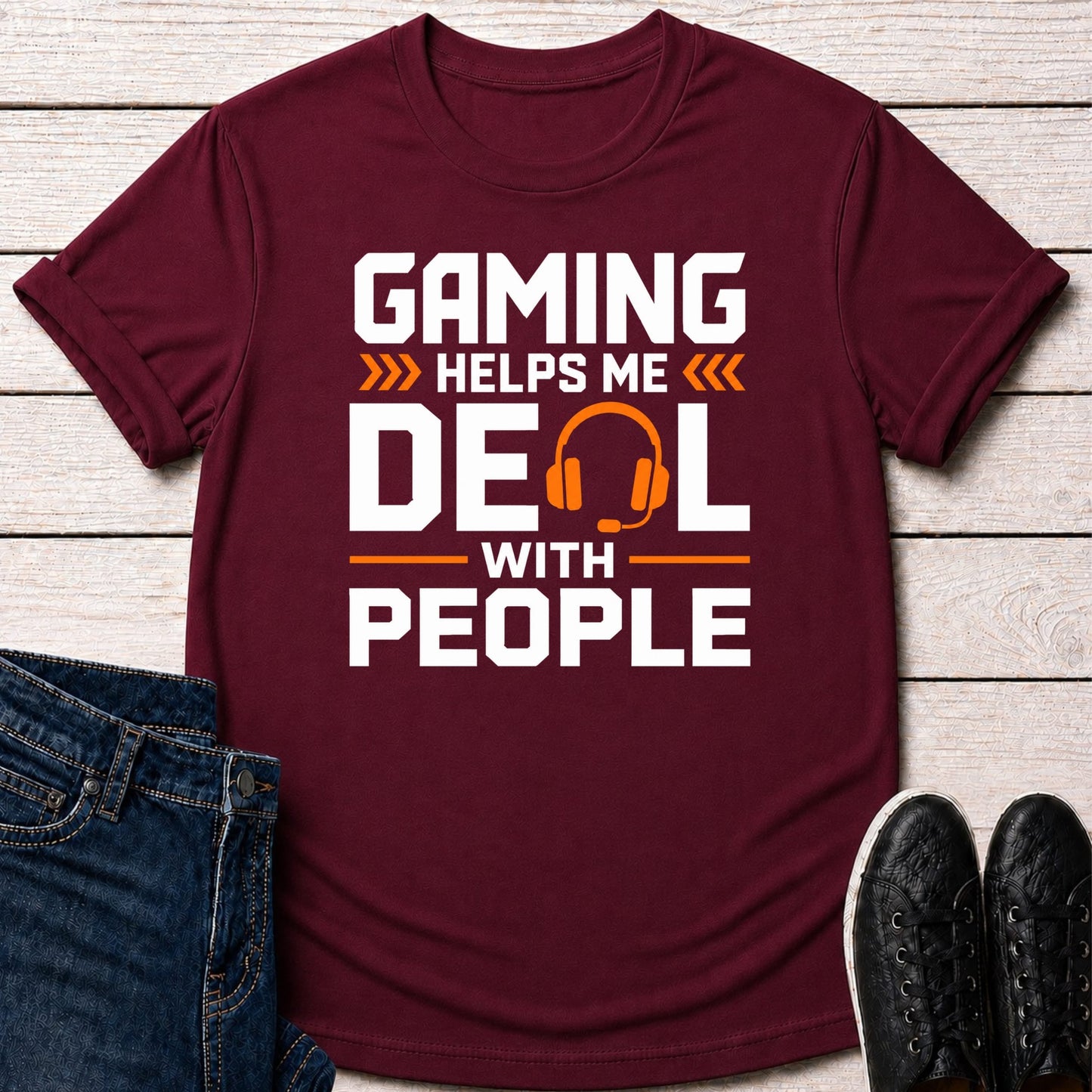 T-Shirt Maroon / S People Management T-Shirt