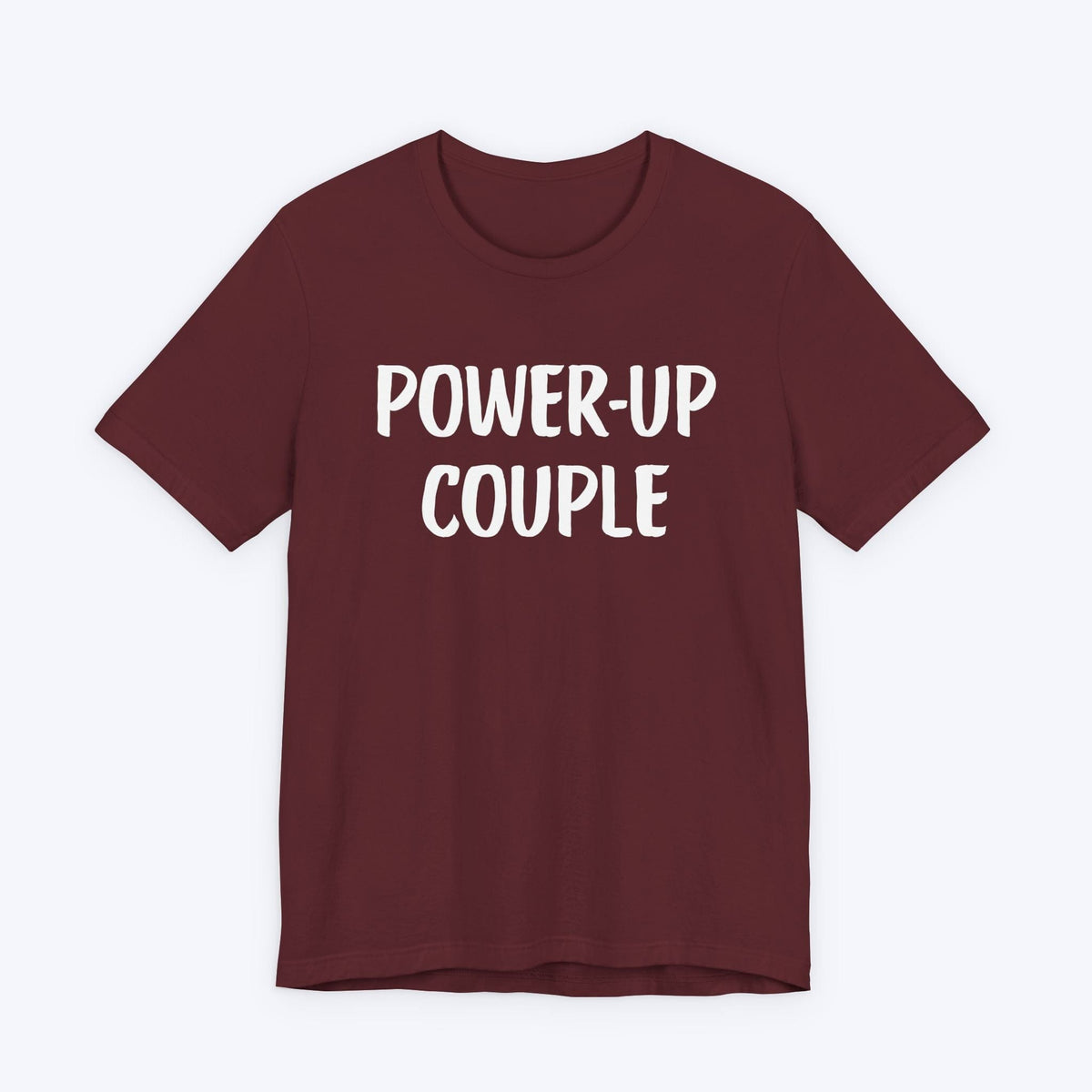 T-Shirt Maroon / S Power-Up Couple T-shirt