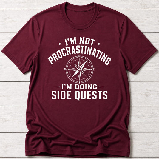 T-Shirt Maroon / S Procrastination Expert T-shirt