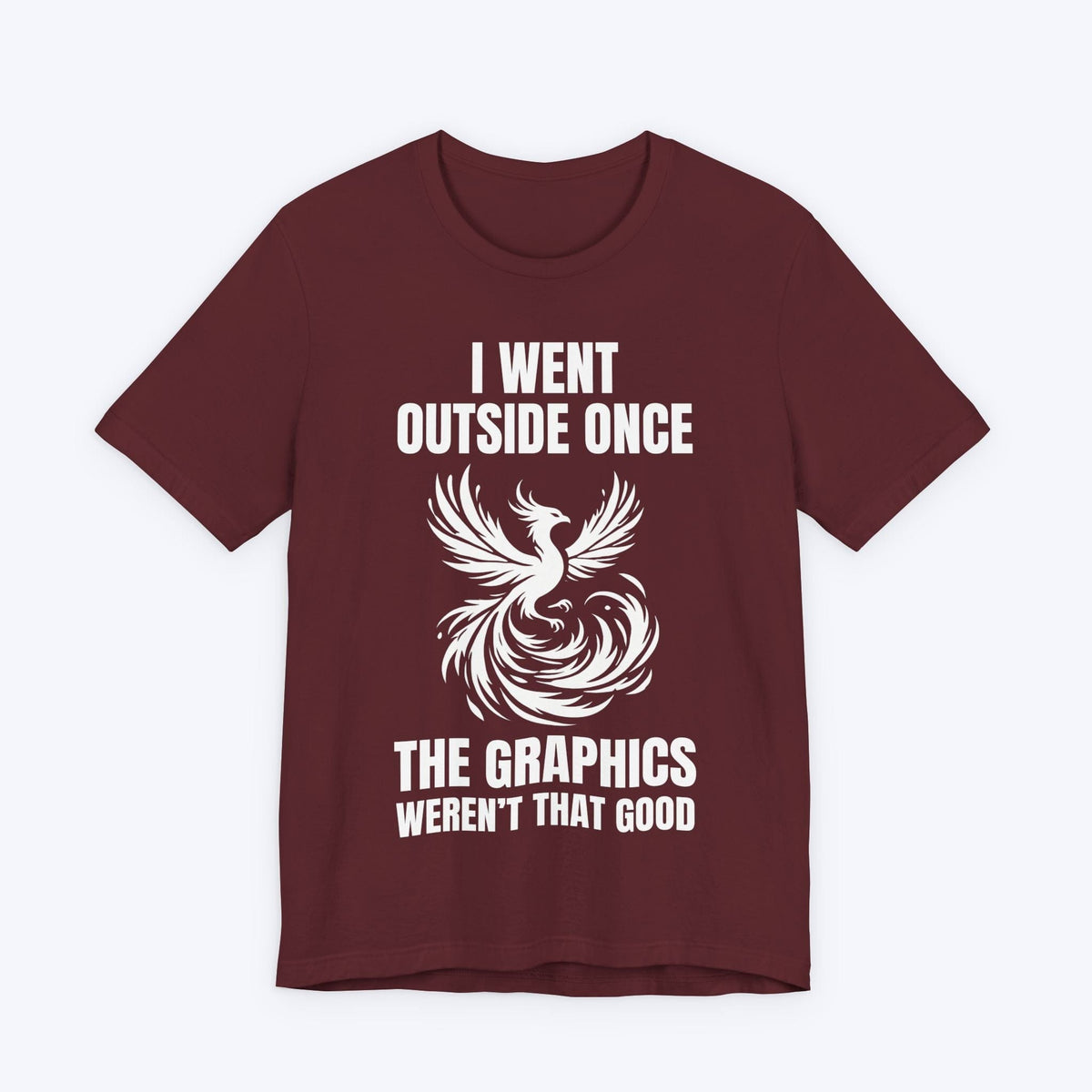 T-Shirt Maroon / S Respawn Indoors for Better Vibes T-shirt