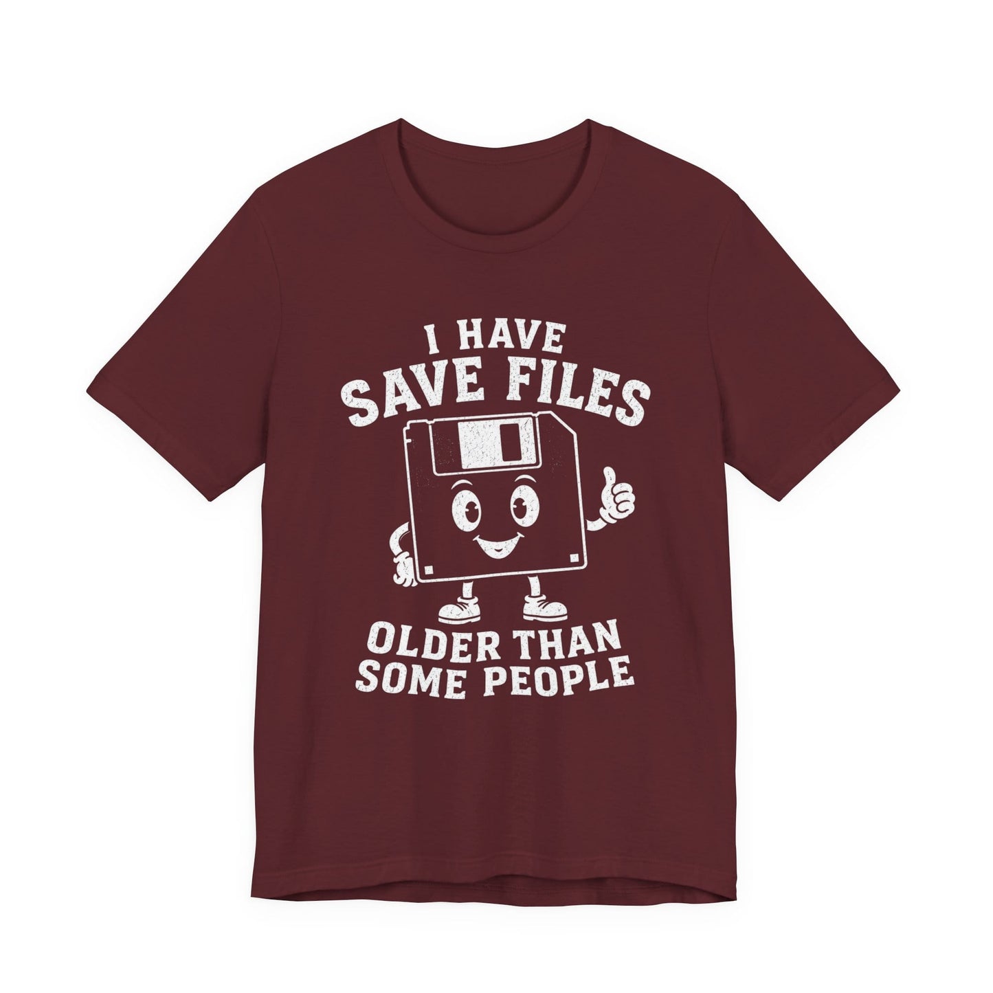 T-Shirt Maroon / S Save Files T-shirt