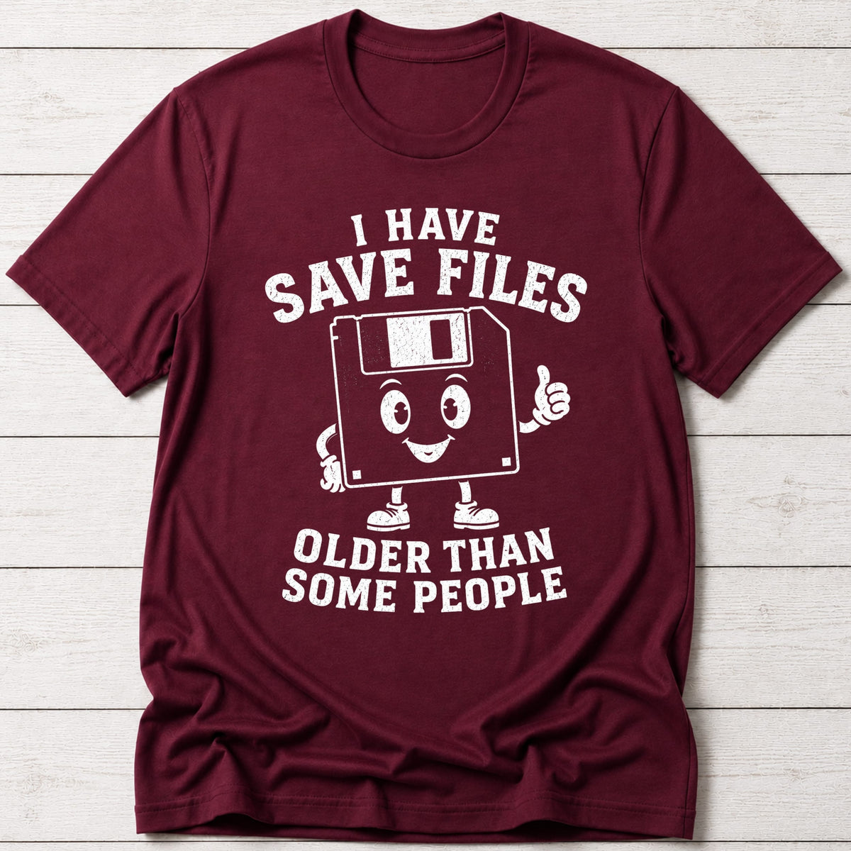 T-Shirt Maroon / S Save Files T-shirt