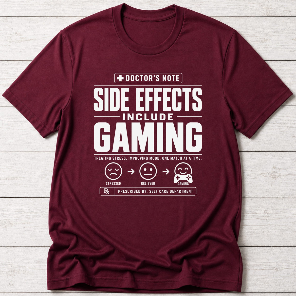 T-Shirt Maroon / S Side Effects Gaming T-shirt