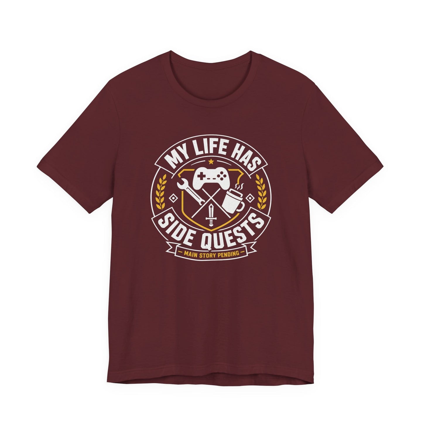 T-Shirt Maroon / S Side Quest Crest T-shirt