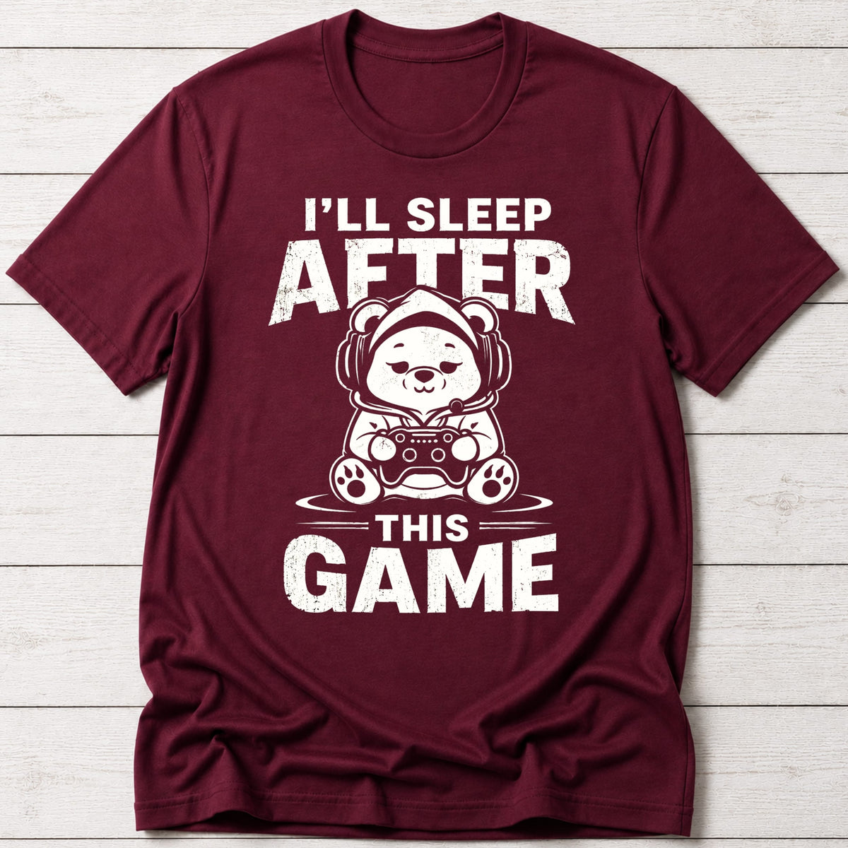 T-Shirt Maroon / S Sleep Can Wait T-Shirt