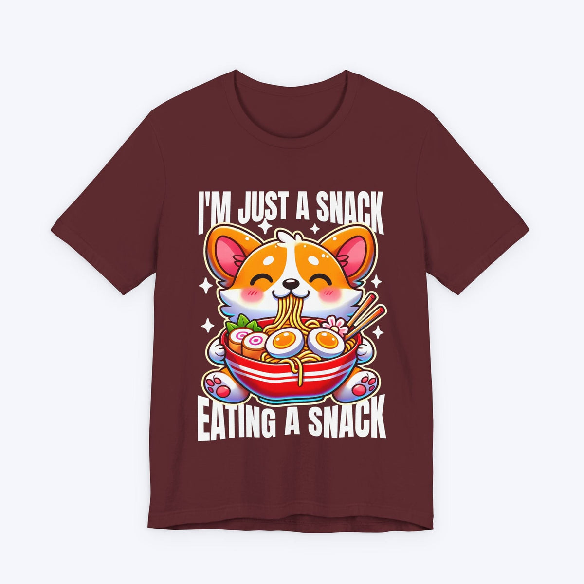 T-Shirt Maroon / S Snack on Snack Action T-shirt