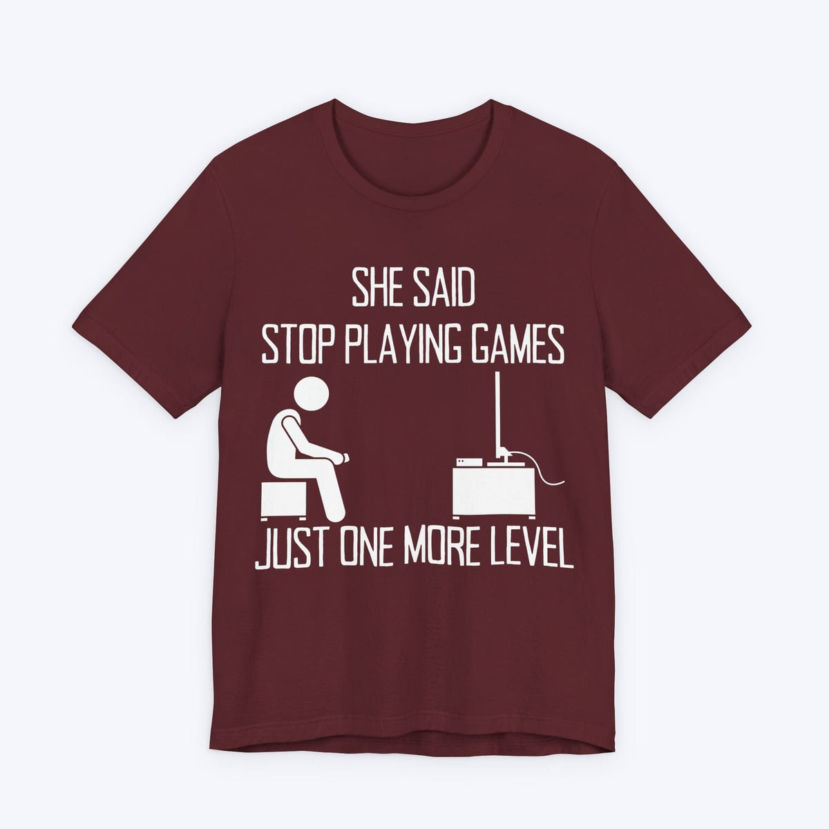 T-Shirt Maroon / S Stop Playing Games T-shirt