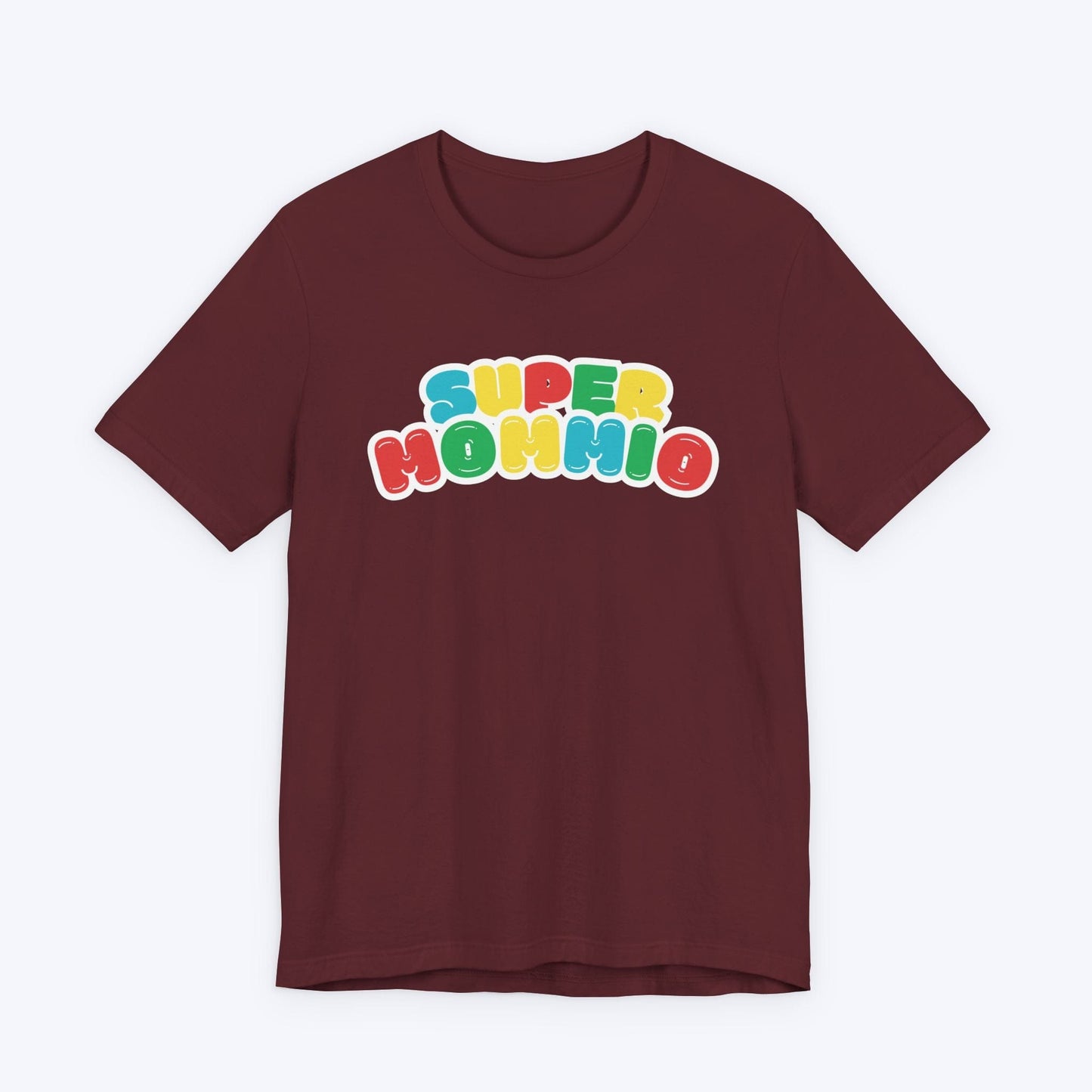 T-Shirt Maroon / S Super Mommio (Bubbles) T-shirt