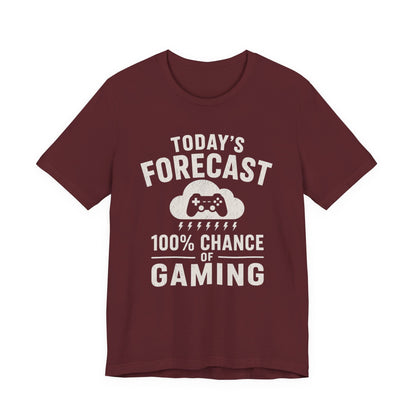 T-Shirt Maroon / S Today's Forecast T-shirt