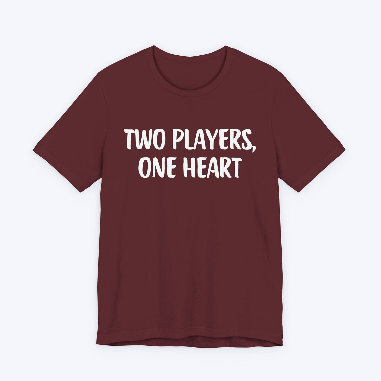 T-Shirt Maroon / S Two Players, One Heart T-shirt