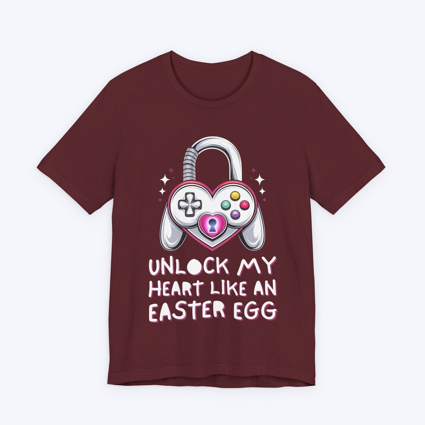 T-Shirt Maroon / S Unlock My Heart Like An Easter Egg T-shirt