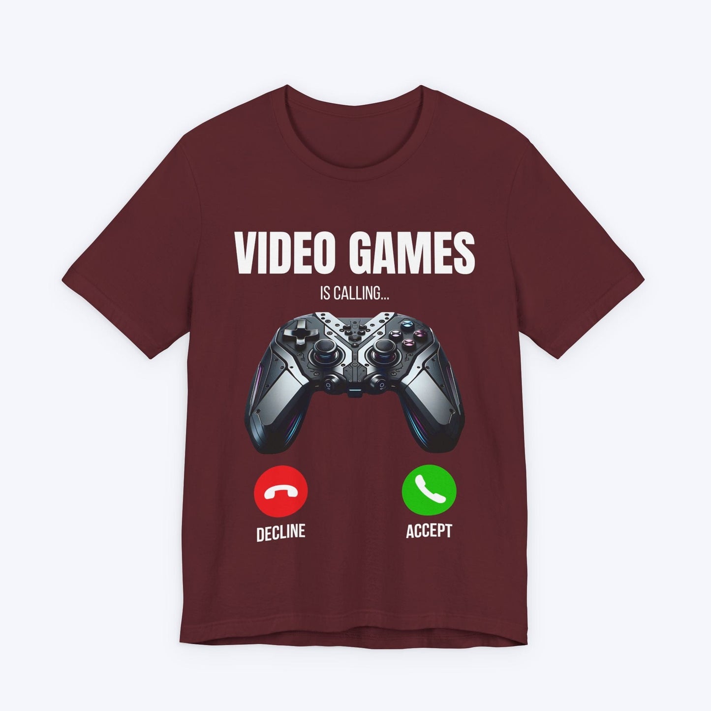 T-Shirt Maroon / S Video Games Dialing In T-shirt