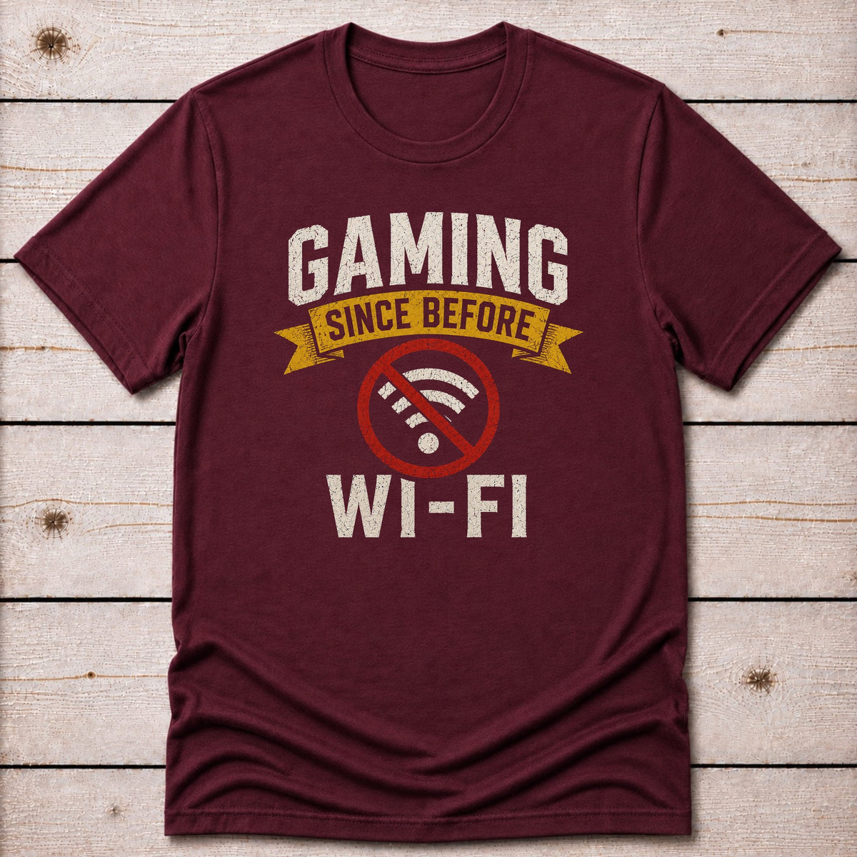 T-Shirt Maroon / S Wi-Fi Free T-shirt