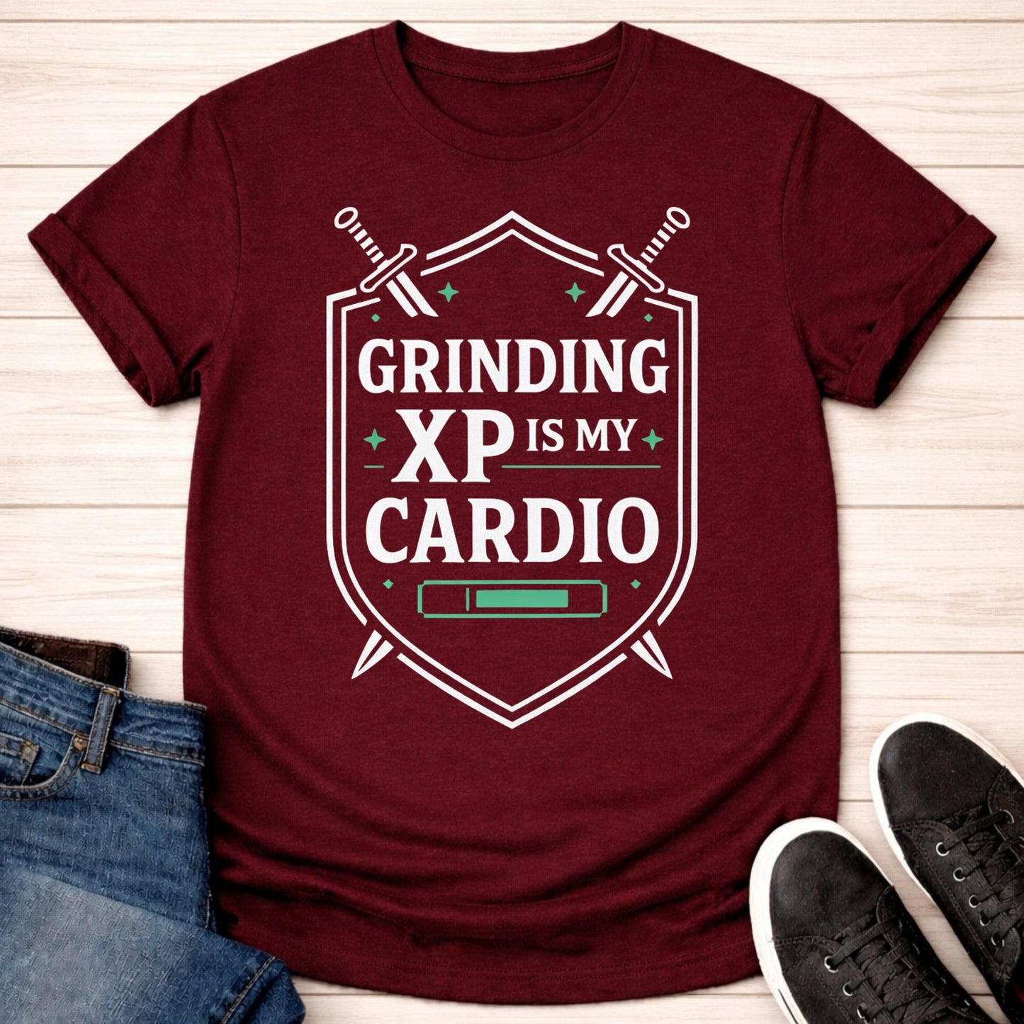 T-Shirt Maroon / S XP Over Cardio T-shirt