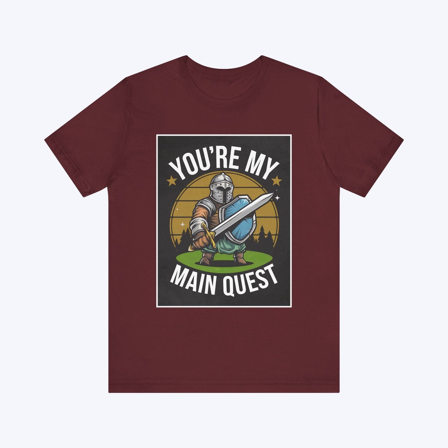 T-Shirt Maroon / S You're My Main Quest – Ultimate Boss Battle T-shirt