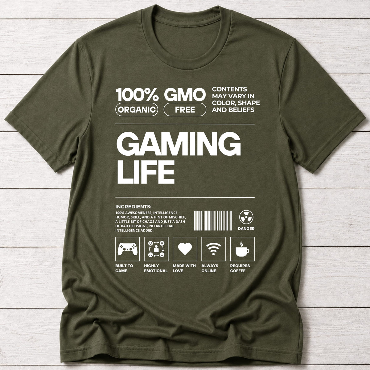 T-Shirt Military Green / S 100% Organic T-shirt