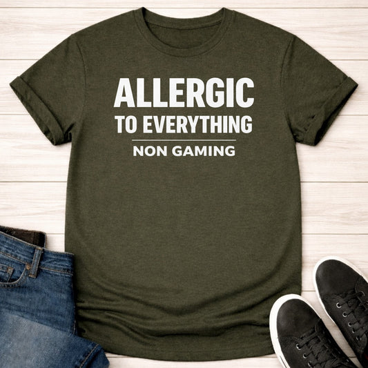 T-Shirt Military Green / S Allergic to Everything T-shirt