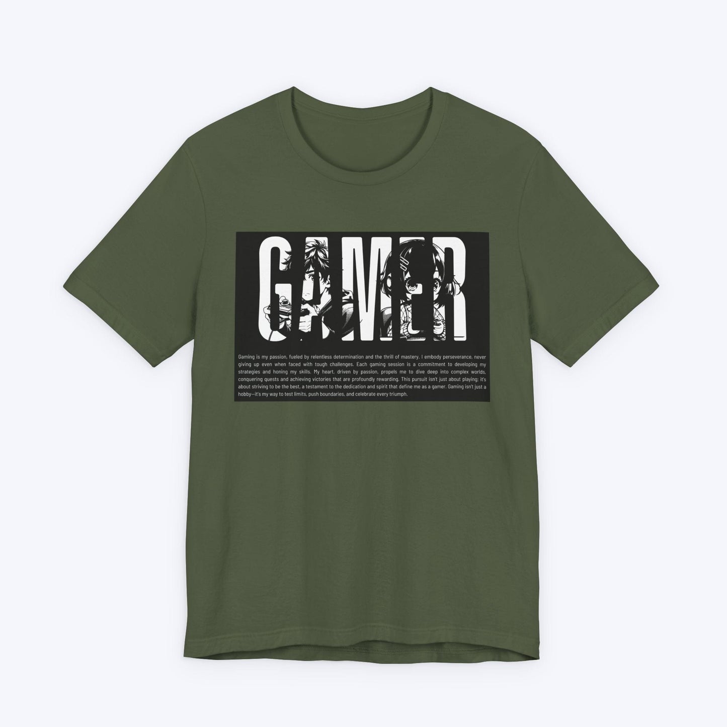 T-Shirt Military Green / S Anime Gamers T-shirt