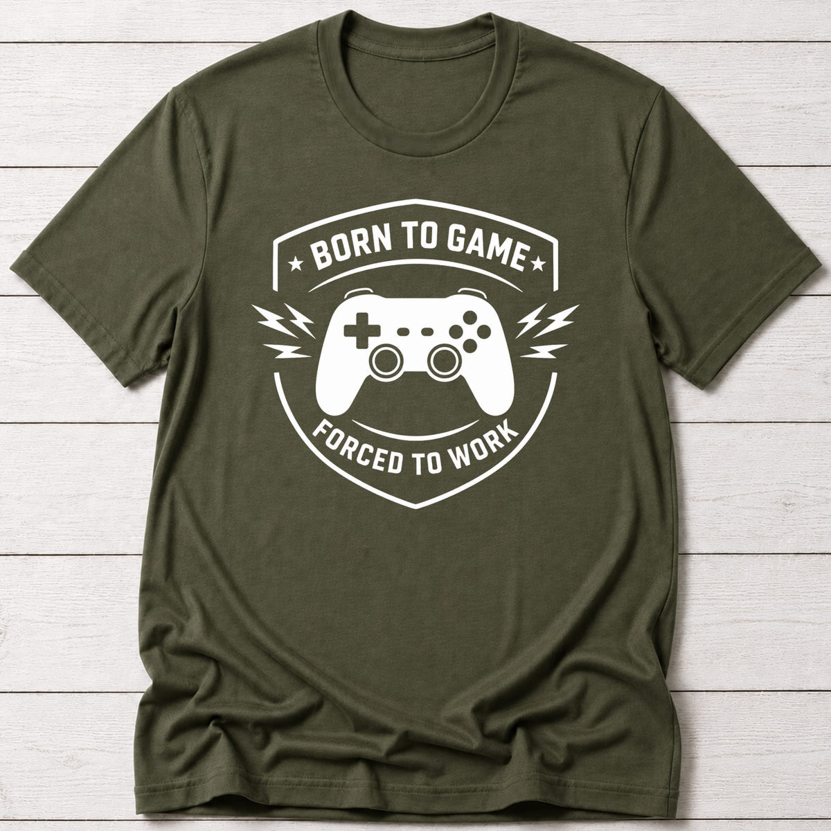 T-Shirt Military Green / S Born to Game T-shirt