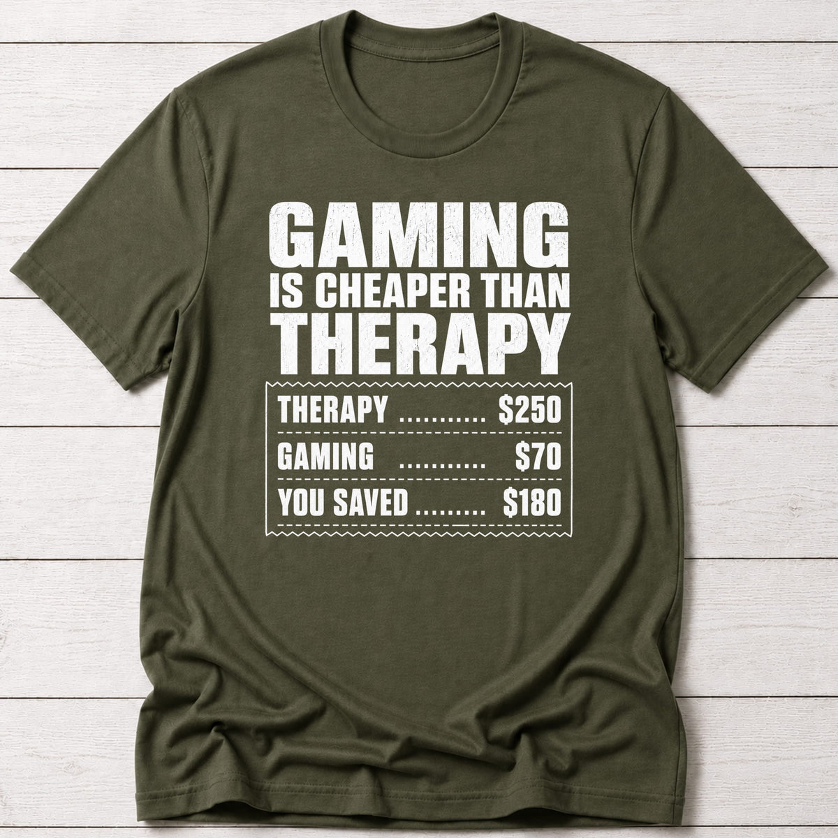 T-Shirt Military Green / S Gaming Therapy T-Shirt