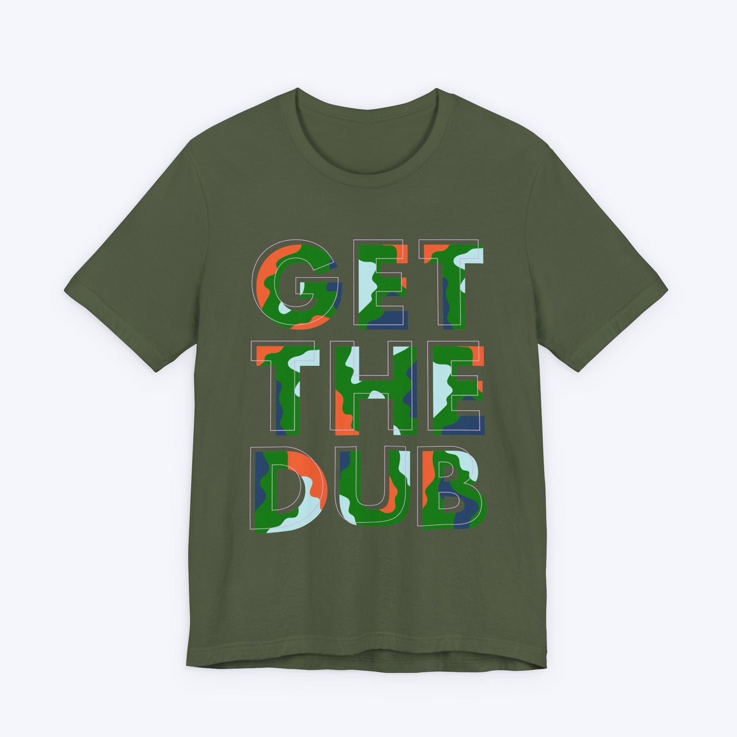 T-Shirt Military Green / S Get The Dub Gamer T-shirt