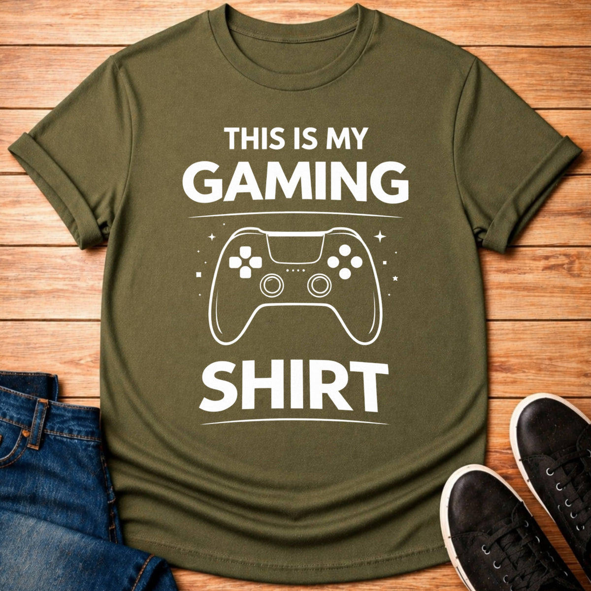 T-Shirt Military Green / S My Gaming Shirt T-shirt