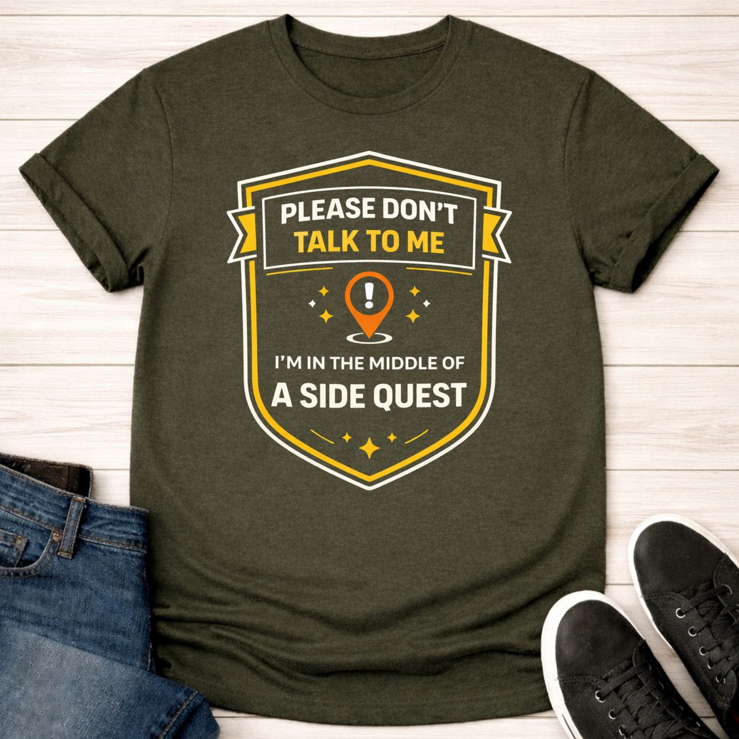 T-Shirt Military Green / S Not Now T-shirt