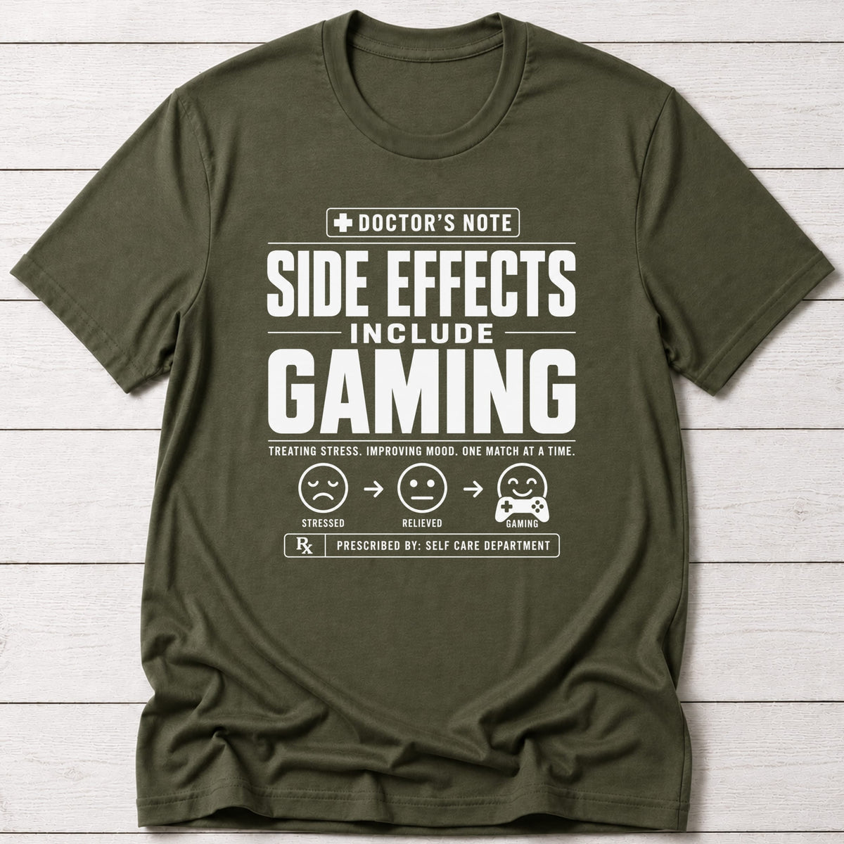 T-Shirt Military Green / S Side Effects Gaming T-shirt