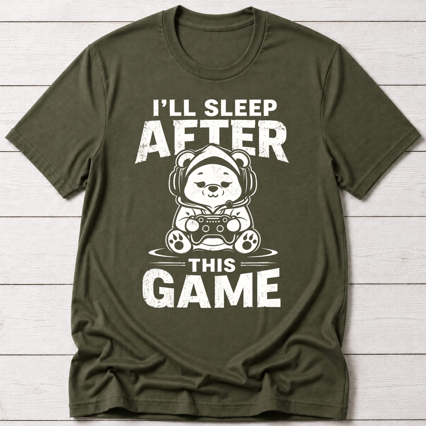 T-Shirt Military Green / S Sleep Can Wait T-Shirt