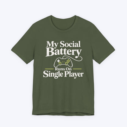 T-Shirt Military Green / S Social Battery T-shirt