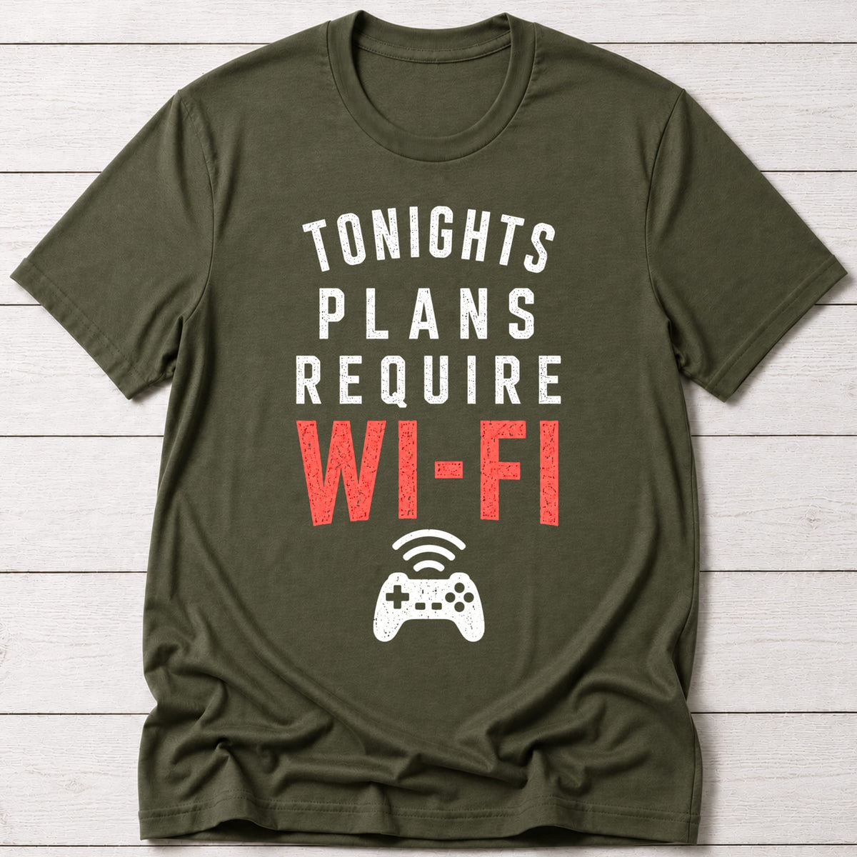 T-Shirt Military Green / S Tonights Plans T-shirt