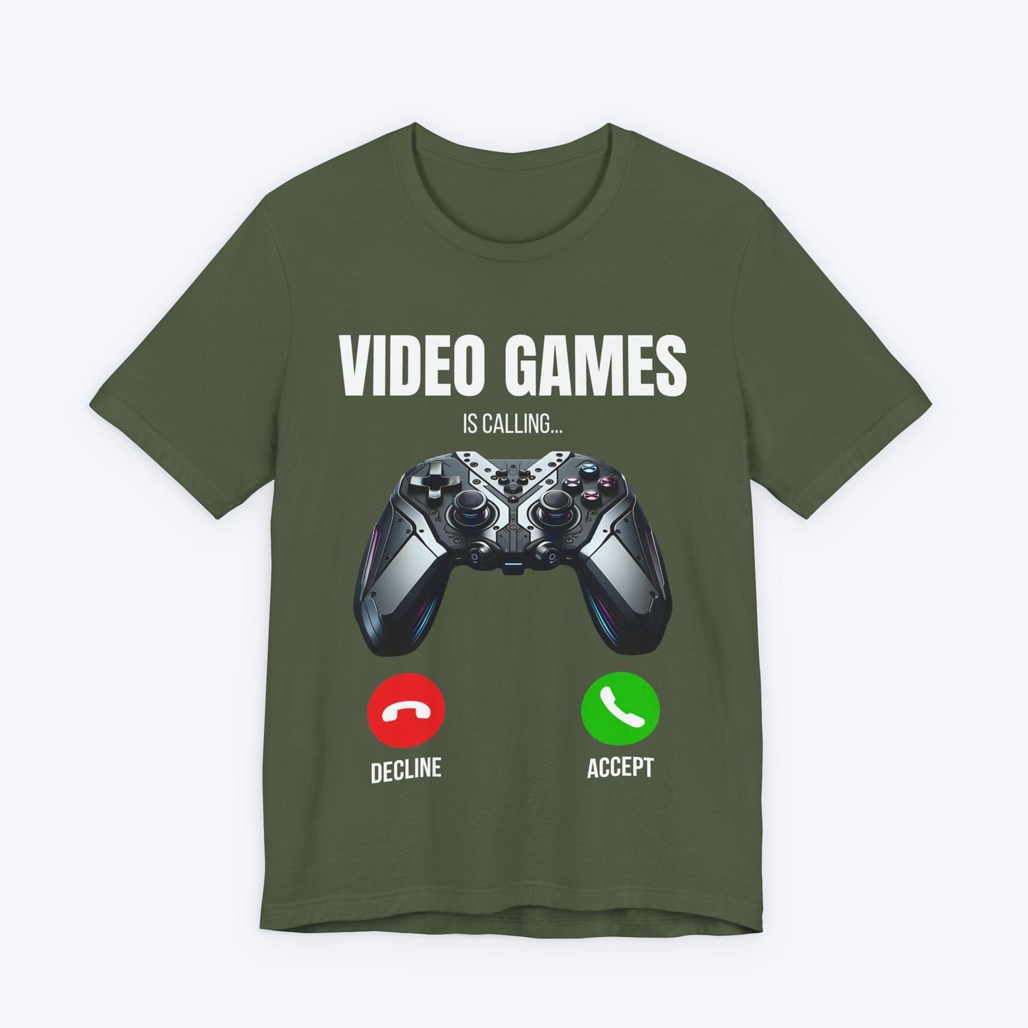 T-Shirt Military Green / S Video Games Dialing In T-shirt