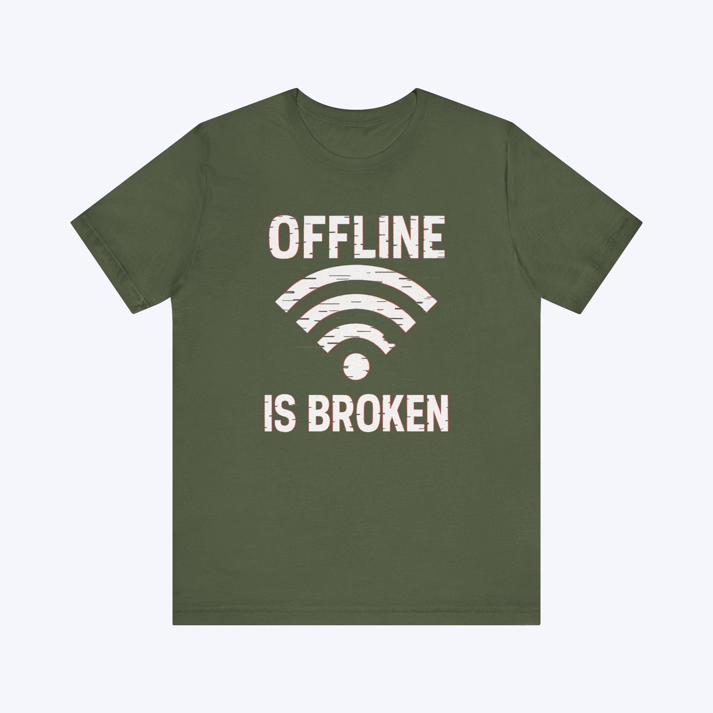 T-Shirt Military Green / S Who Broke Offline T-shirt