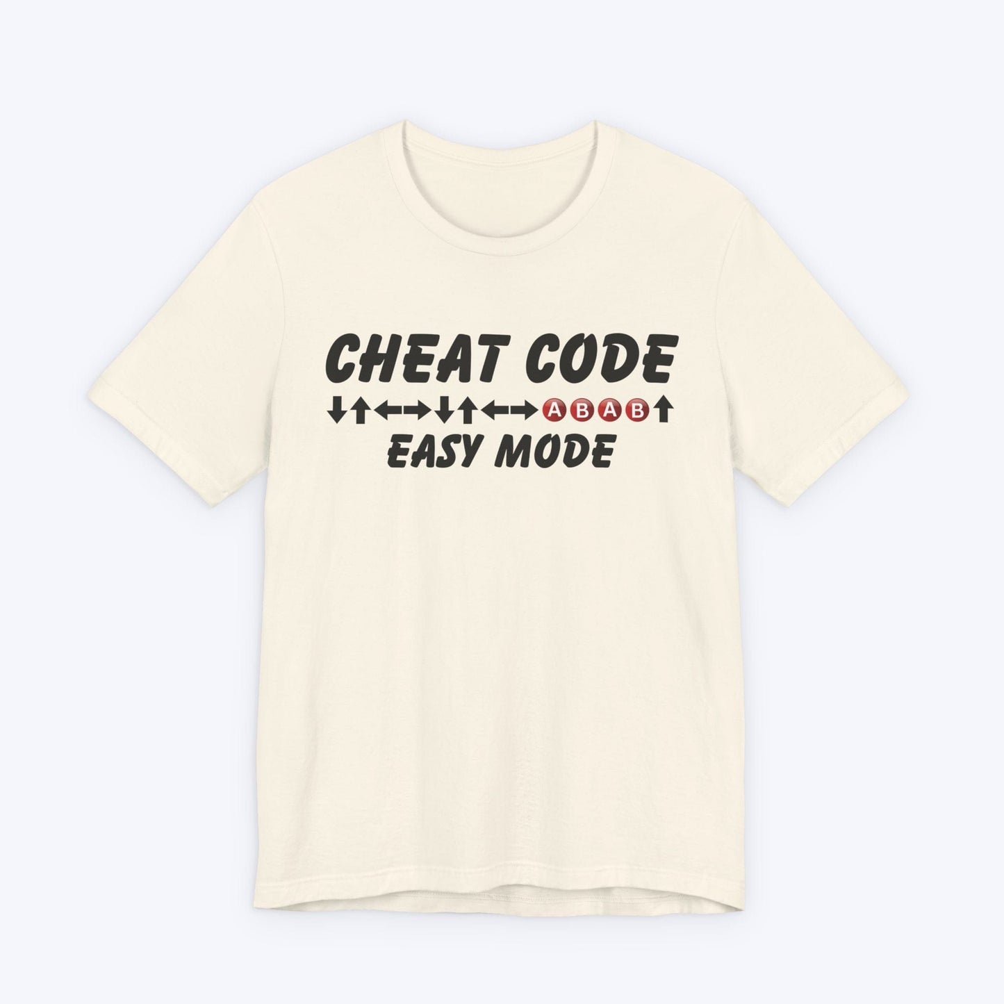T-Shirt Natural / S Cheat Code (Easy Mode) Gaming T-shirt