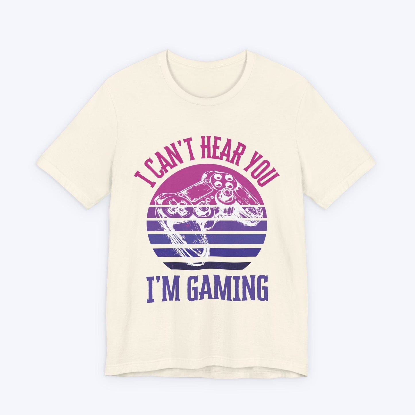 T-Shirt Natural / S I'm Gaming: Purple Sunset T-shirt